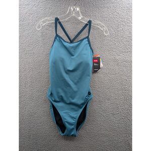 TYR Women's Durafast Solid Diamond Control Fit sz 8 Swimsuit